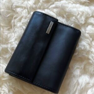 Tumi Black Leather trifold Wallet